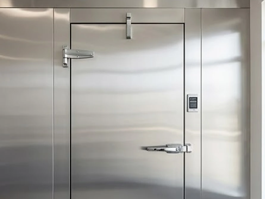 Walk-in cooler door, modern