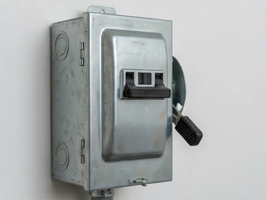 Wall-mounted disconnect switch