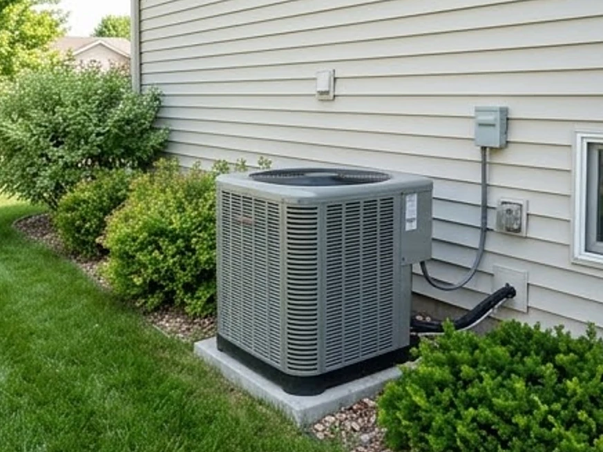 Summer air conditioner condenser, Minnesota