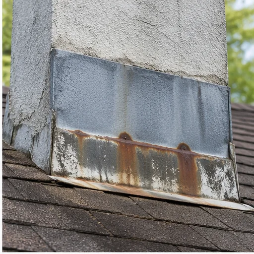 Roof valley with damaged shingles and trapped debris — Roof Inspection in Edgewood, IA