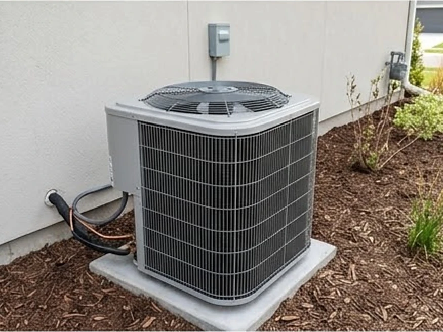Older gas furnace with metal flue, newer home: hvac inspection in Minnesota and Iowa