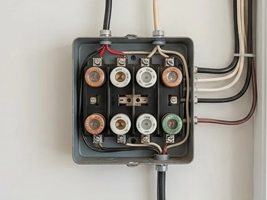 Old fuse box, newer home: electrical inspection in Maplewood, MN