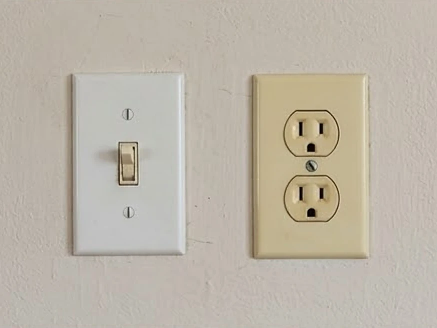 Light switch and outlet plate, older home: electrical inspection in Lake Crystal, MN