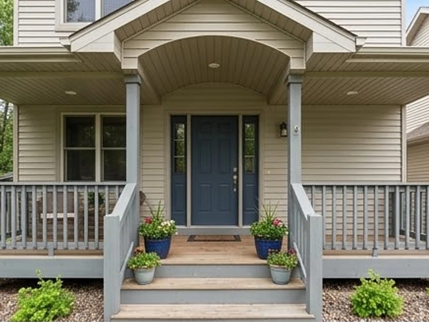 Front porch of a craftsman home, Minnesota home: buyer's inspection in Minnesota and Iowa