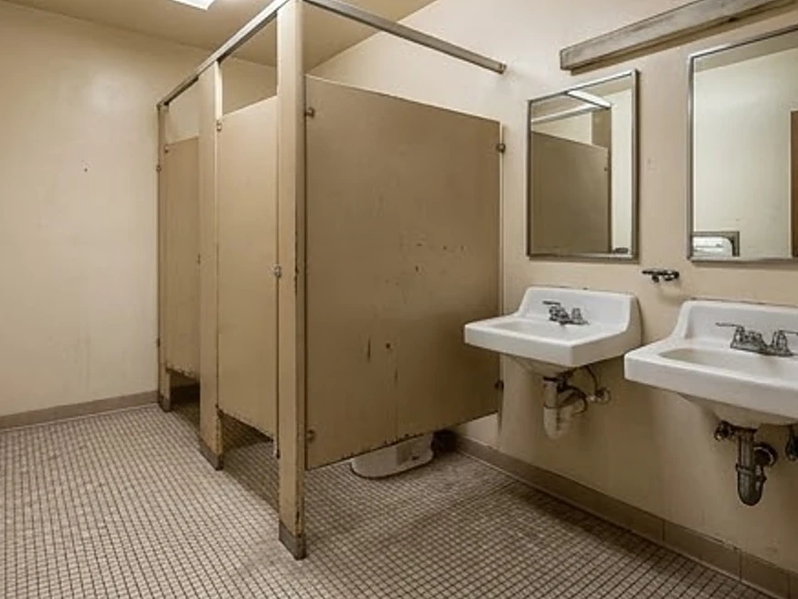 Commercial restroom, older building: light commercial inspection in Minnesota and Iowa