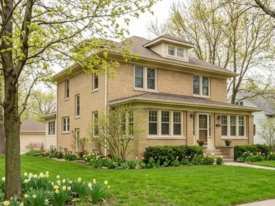 Fort Dodge area older home, spring: residential inspection in Emmetsburg, IA