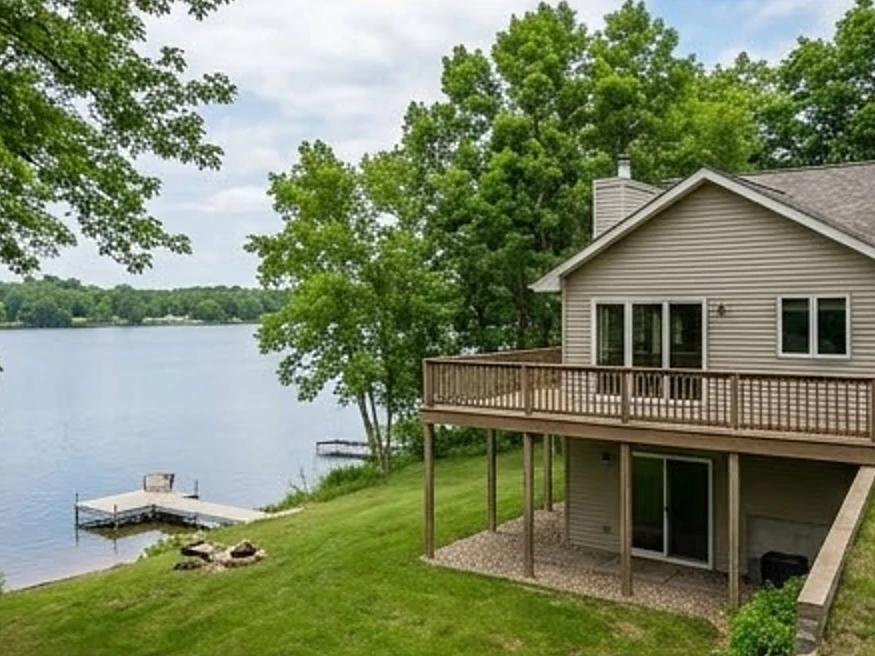 Lake home with walkout, summer: pre-listing inspection in Columbia Heights, MN