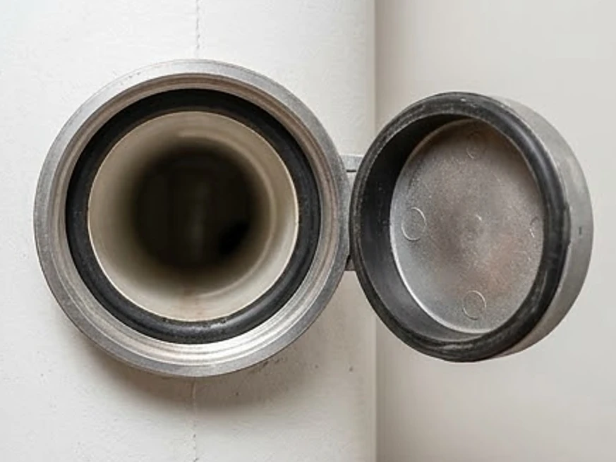 Basement cleanout with cap off, newer: sewer scope inspection in Garner, IA