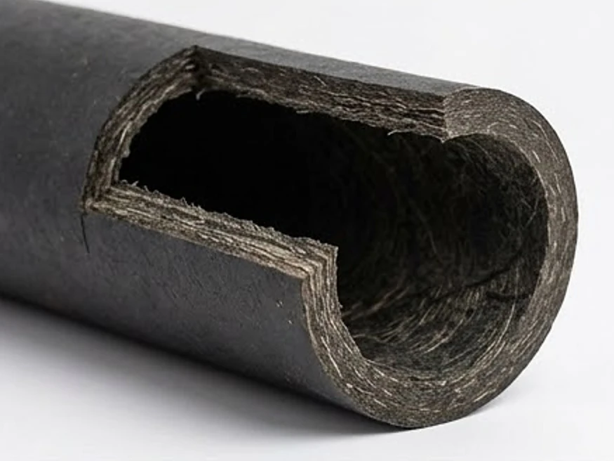 Orangeburg pipe section, cut-away view: sewer scope inspection in Rosemount, MN