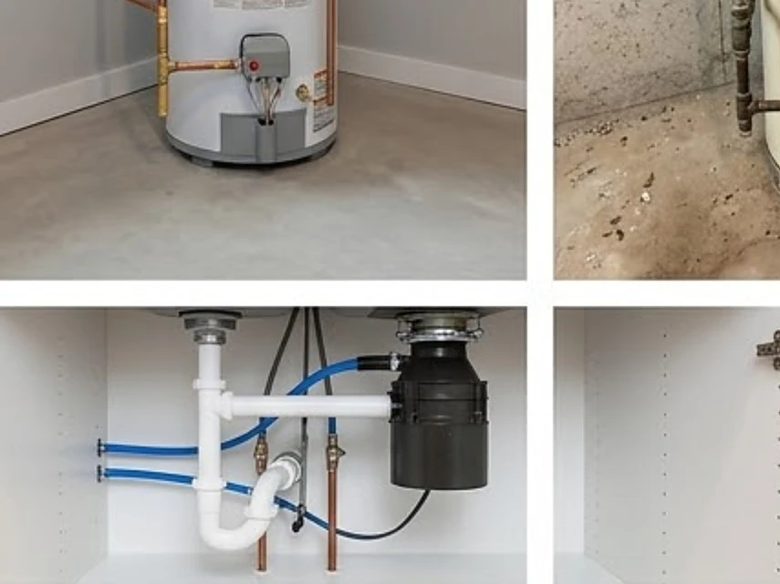 Under-sink plumbing, newer